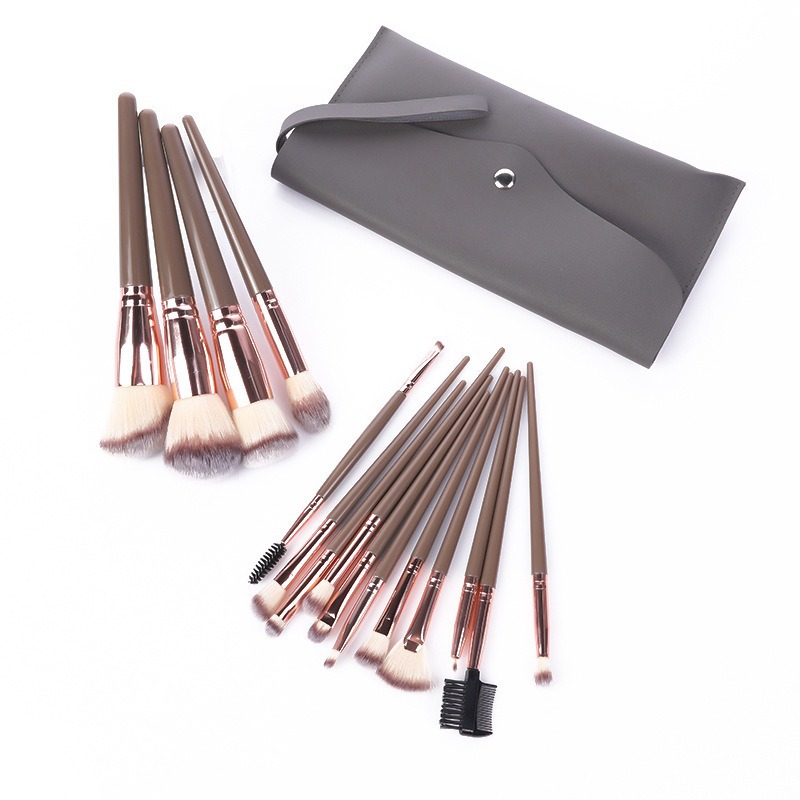15 soft hair powder  blusher foundation make-up eye shadow concealer brushes