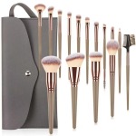 15 soft hair powder  blusher foundation make-up eye shadow concealer brushes