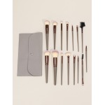15 soft hair powder  blusher foundation make-up eye shadow concealer brushes