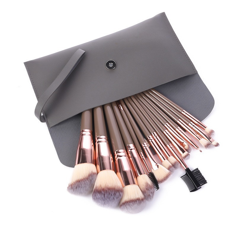 15 soft hair powder  blusher foundation make-up eye shadow concealer brushes