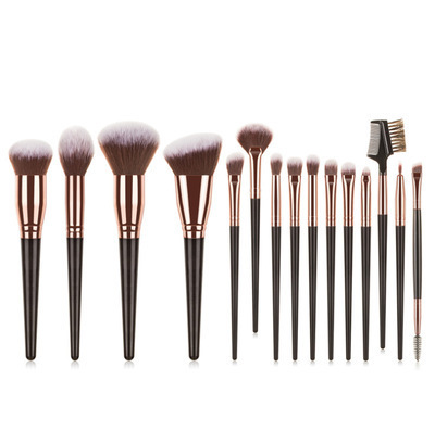 15 soft hair powder  blusher foundation make-up eye shadow concealer brushes