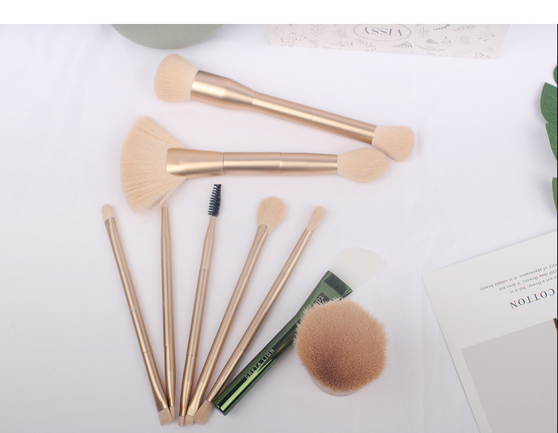 All aluminum makeup brush powder brush eye shadow brush