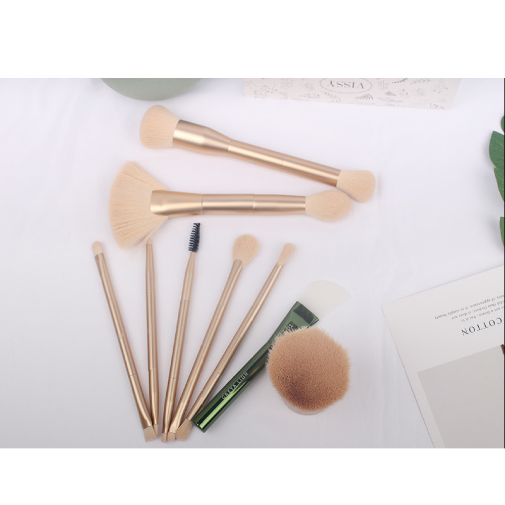 All aluminum makeup brush powder brush eye shadow brush