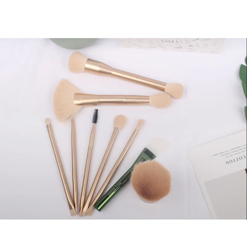 All aluminum makeup brush powder brush eye shadow brush