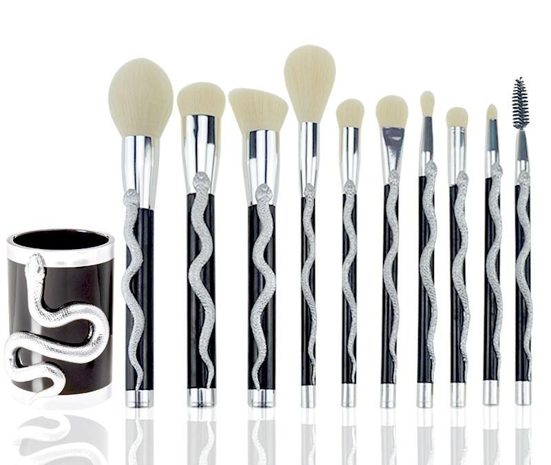 10 3D snake Teng makeup brushes