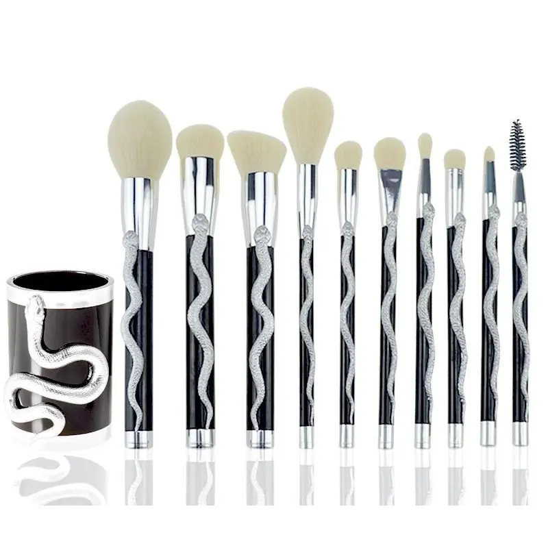 10 3D snake Teng makeup brushes