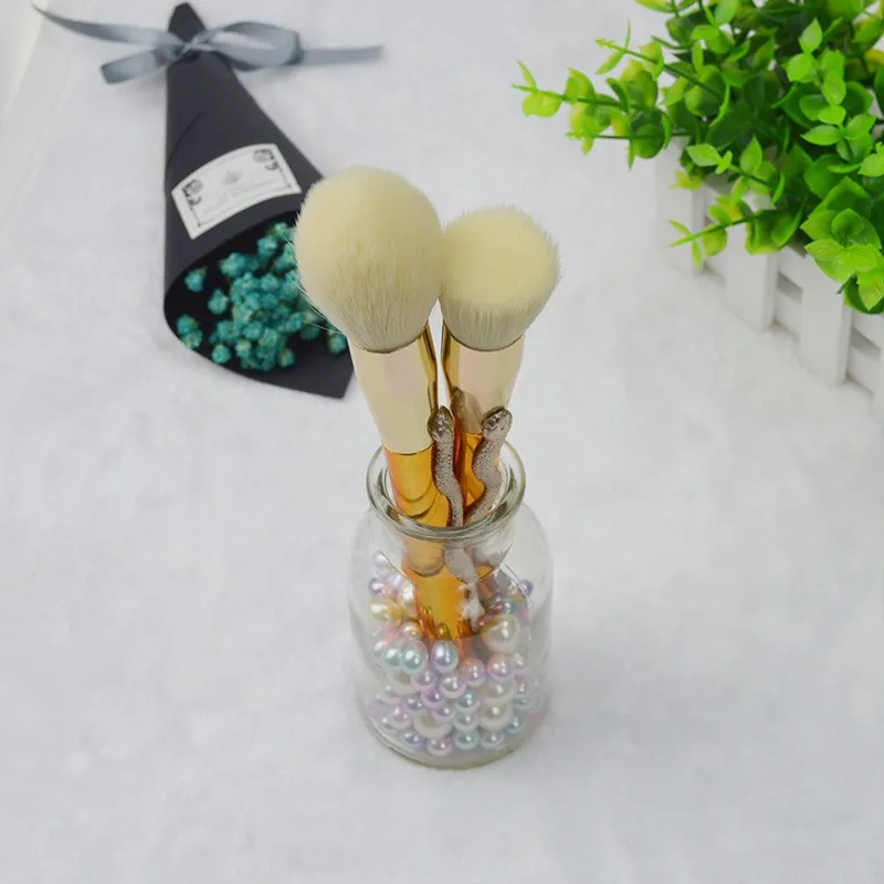 10 3D snake Teng makeup brushes