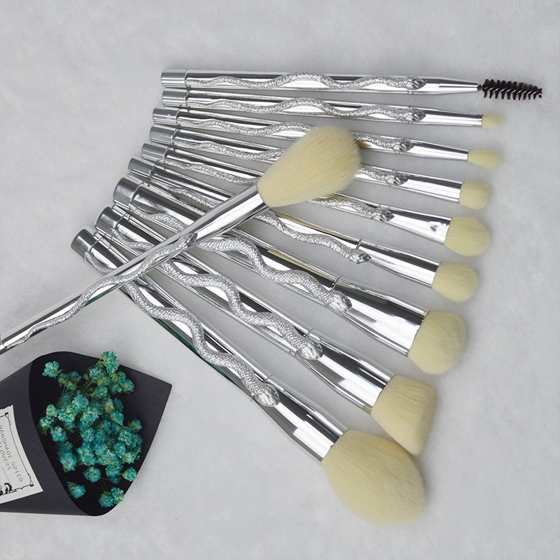 10 3D snake Teng makeup brushes