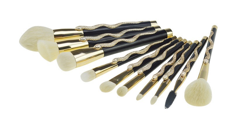 10 3D snake Teng makeup brushes