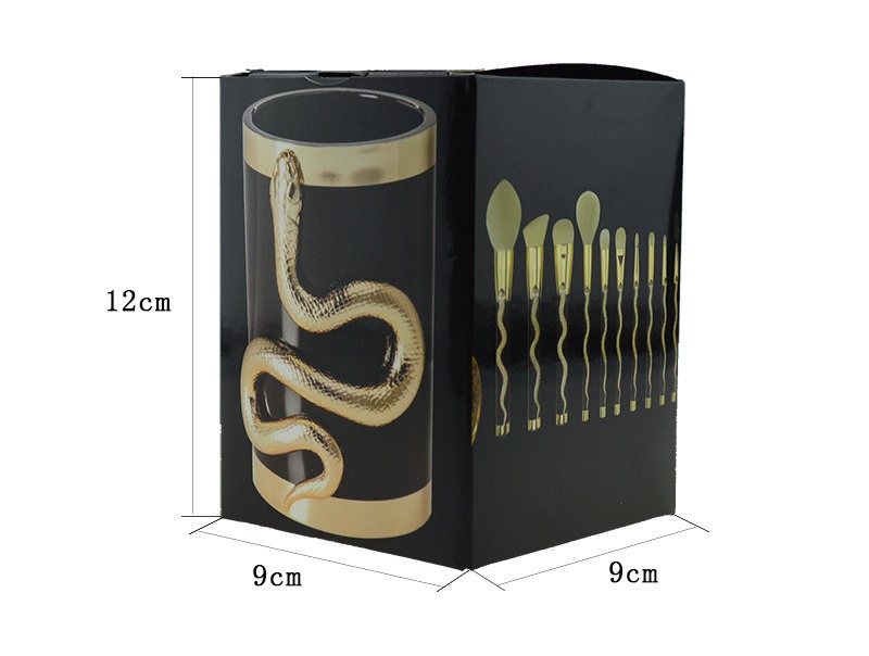 10 3D snake Teng makeup brushes