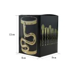 10 3D snake Teng makeup brushes