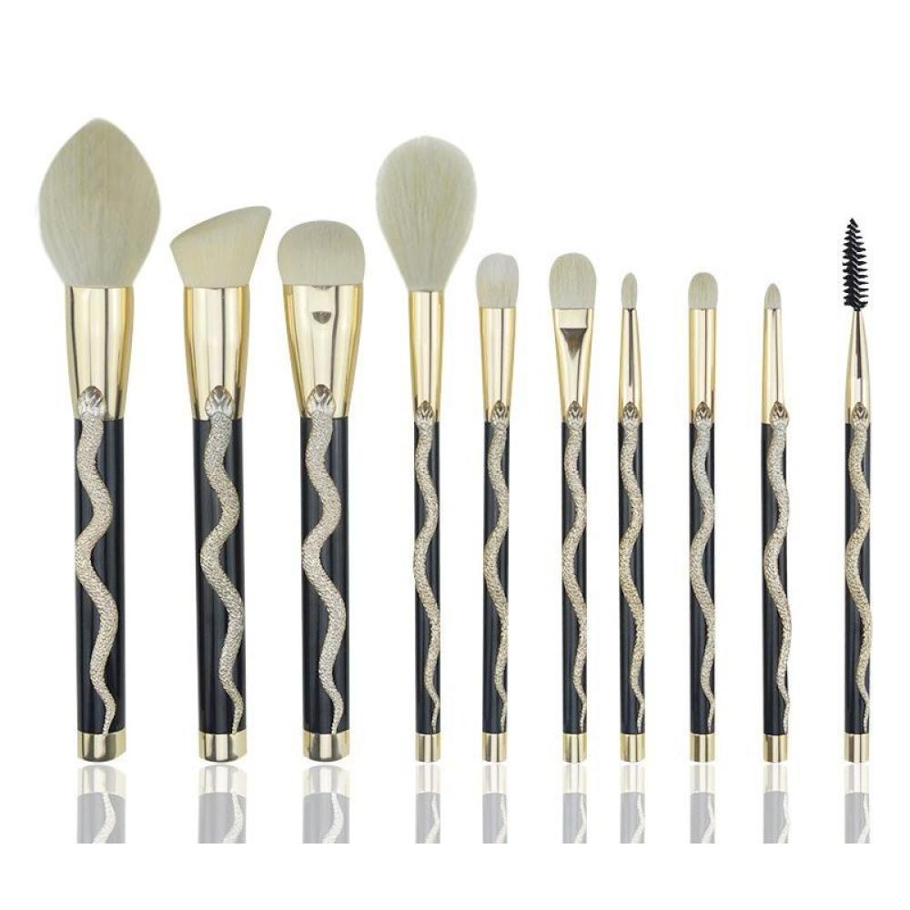 10 3D snake Teng makeup brushes