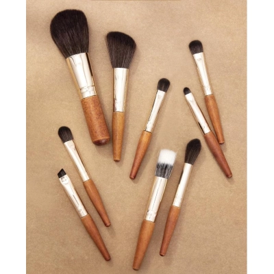 Mini 9-piece makeup brush set for beginners, easy to carry 01