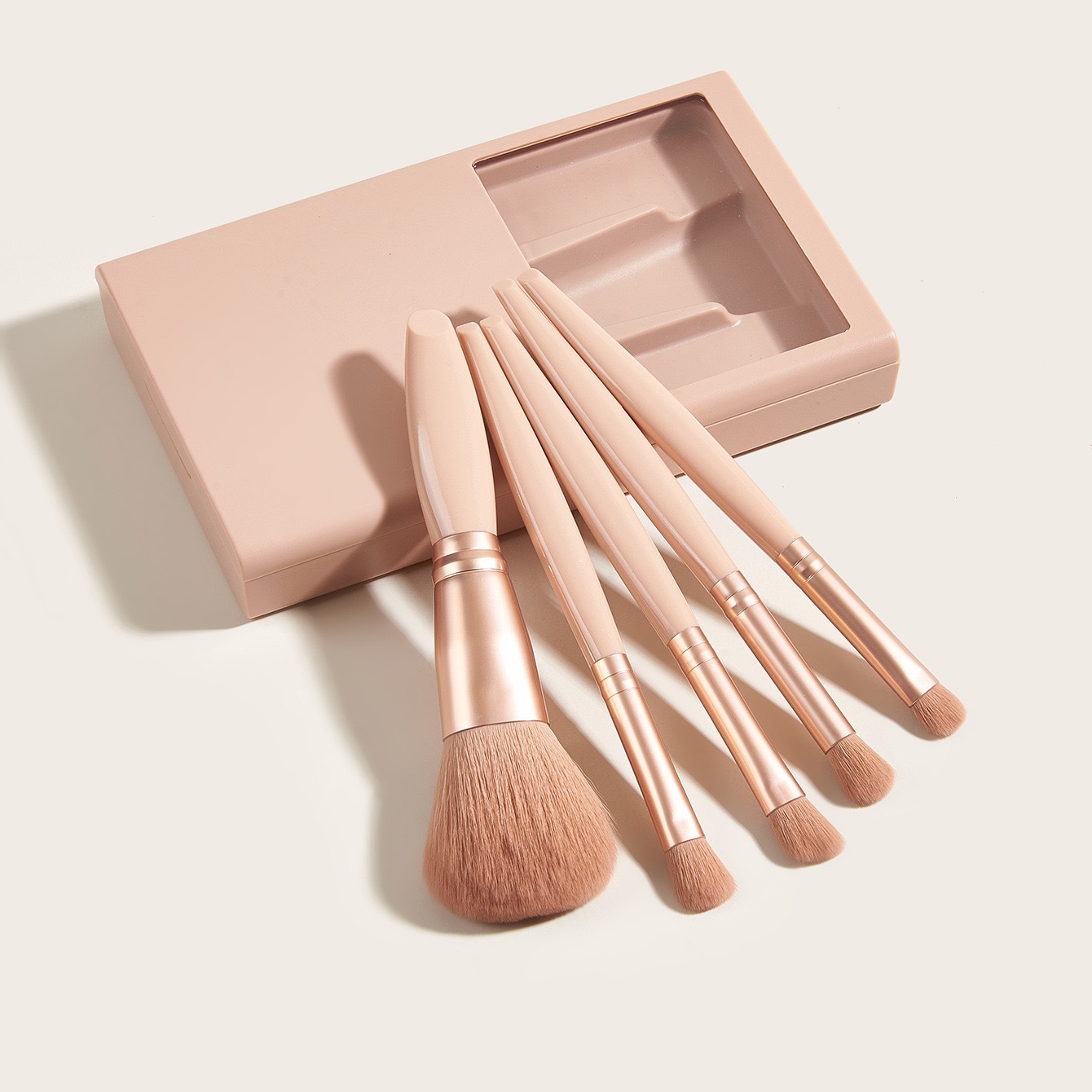 5 travel sets with mirror makeup brushes
