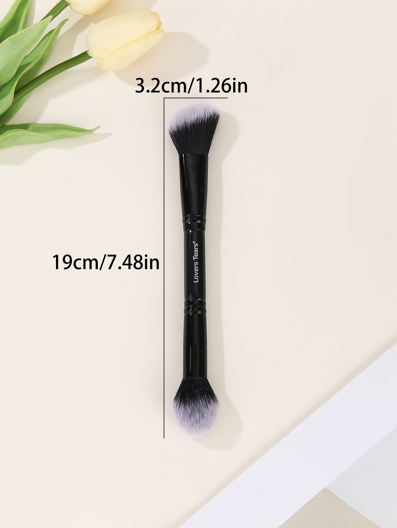 Double head single brush powder brush light brush grooming brush