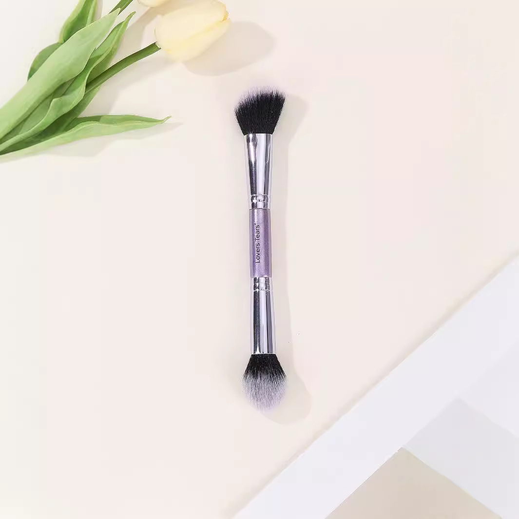 Double head single brush powder brush light brush grooming brush