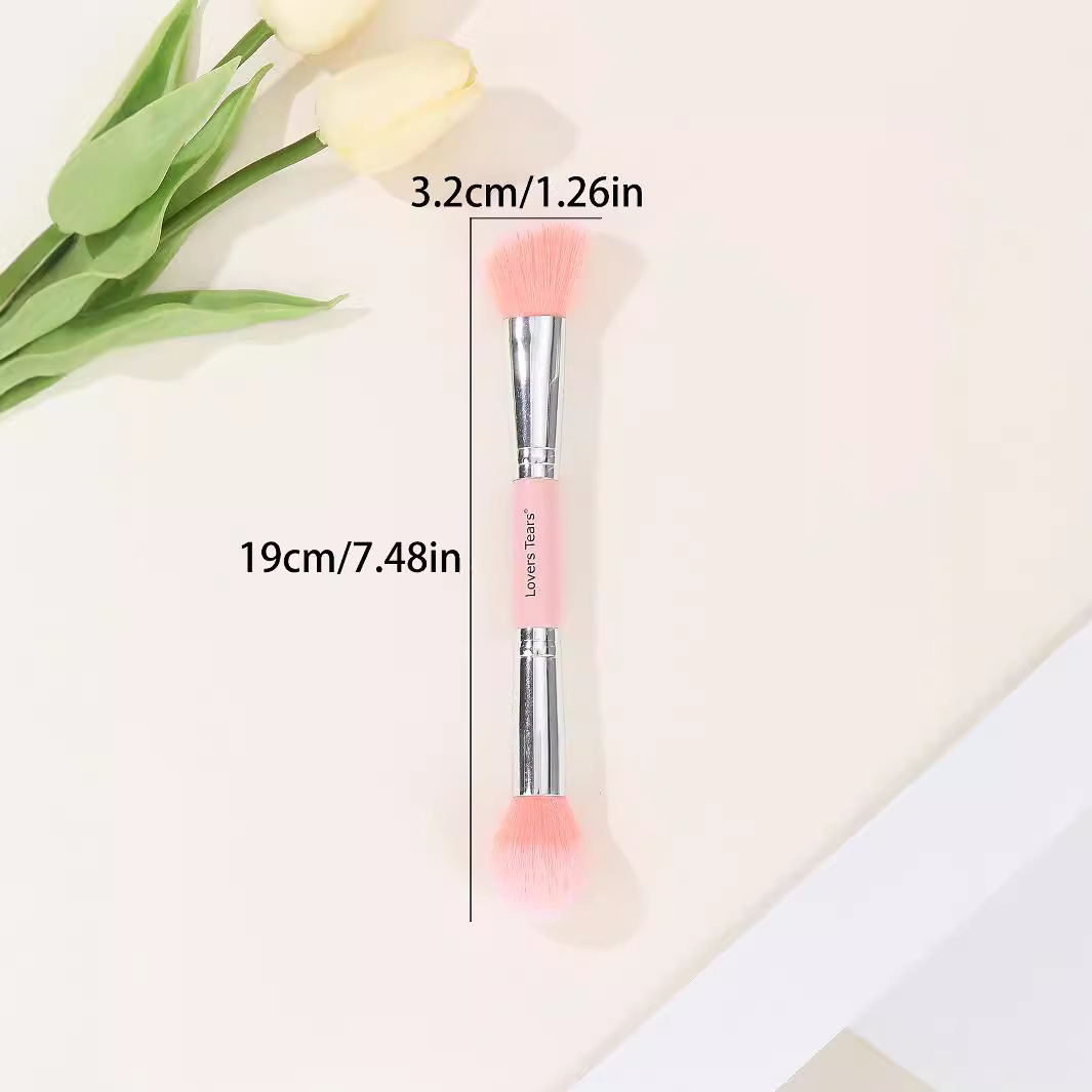 Double head single brush powder brush light brush grooming brush