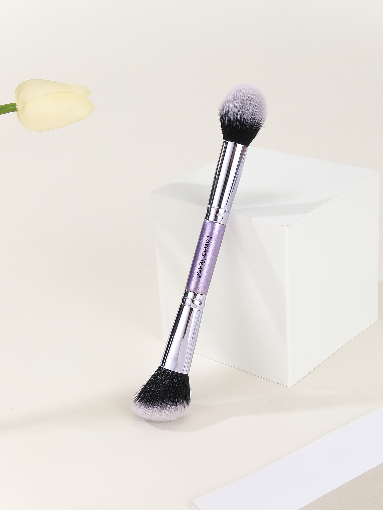 Double head single brush powder brush light brush grooming brush