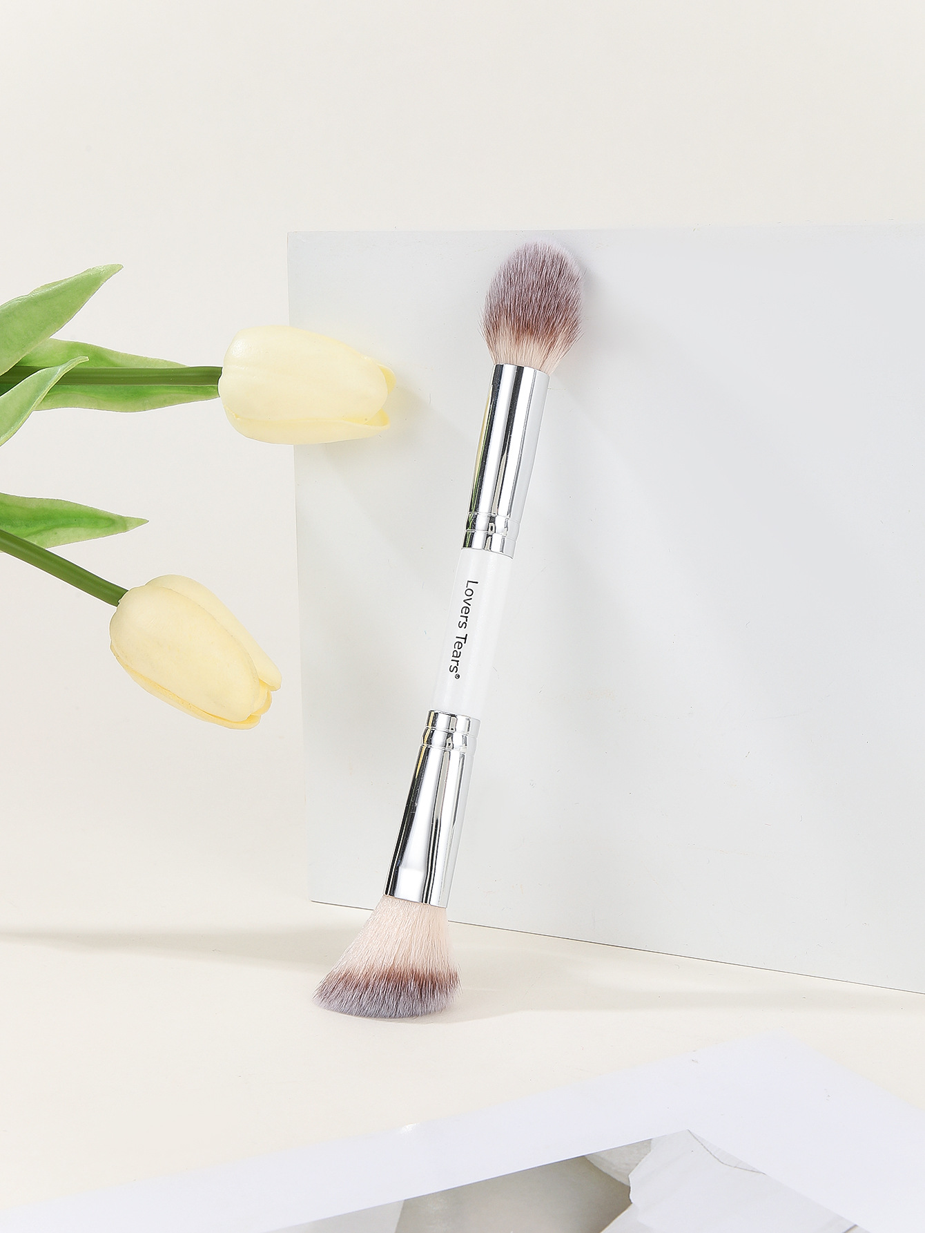 Double head single brush powder brush light brush grooming brush