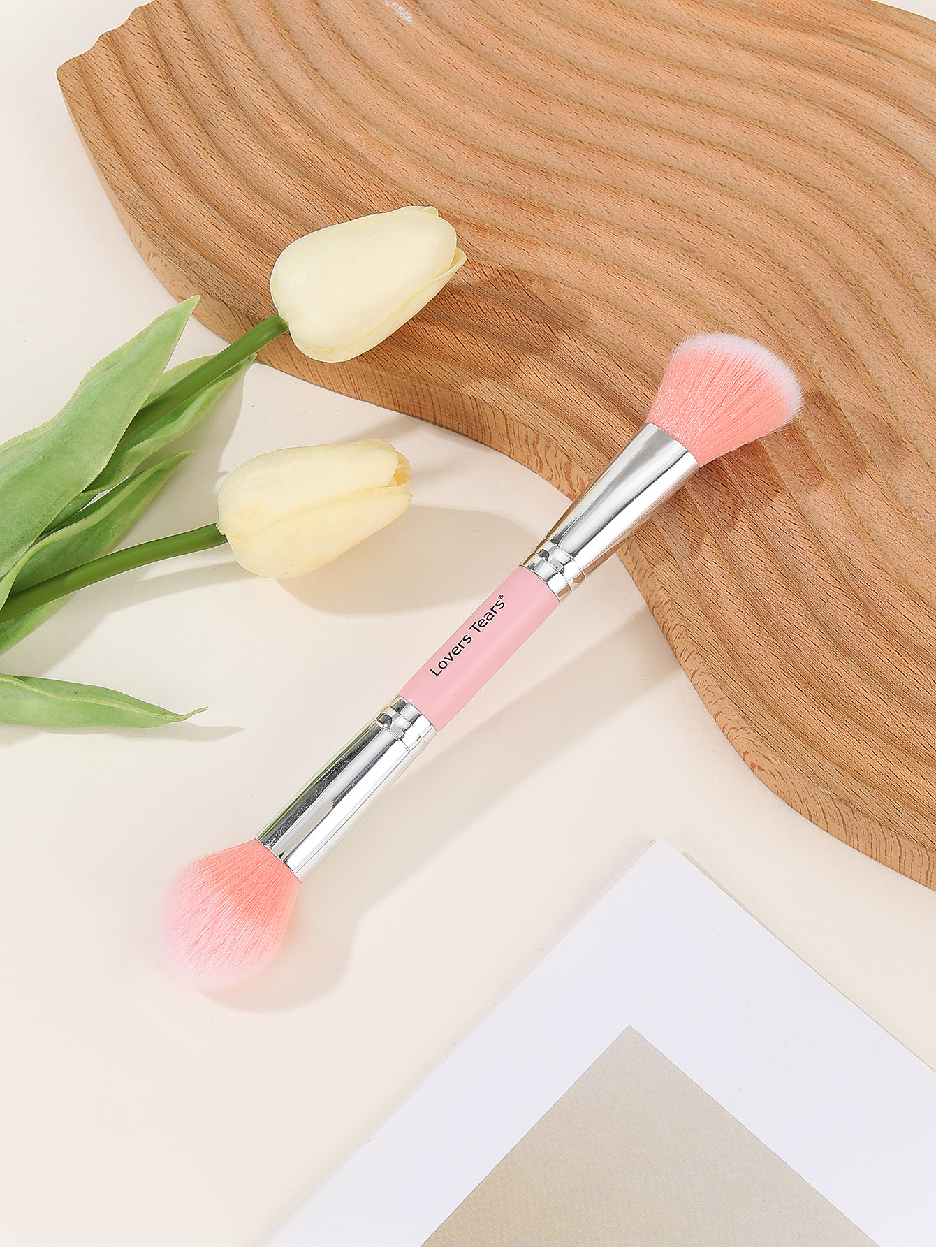 Double head single brush powder brush light brush grooming brush