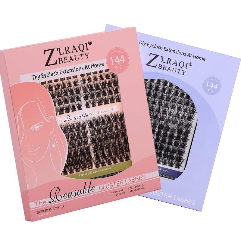 144 Hot Melt Fleece Single Cluster Eyelash