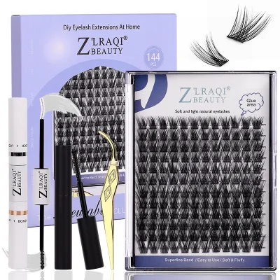 144 Hot Melt Fleece Single Cluster Eyelash 02