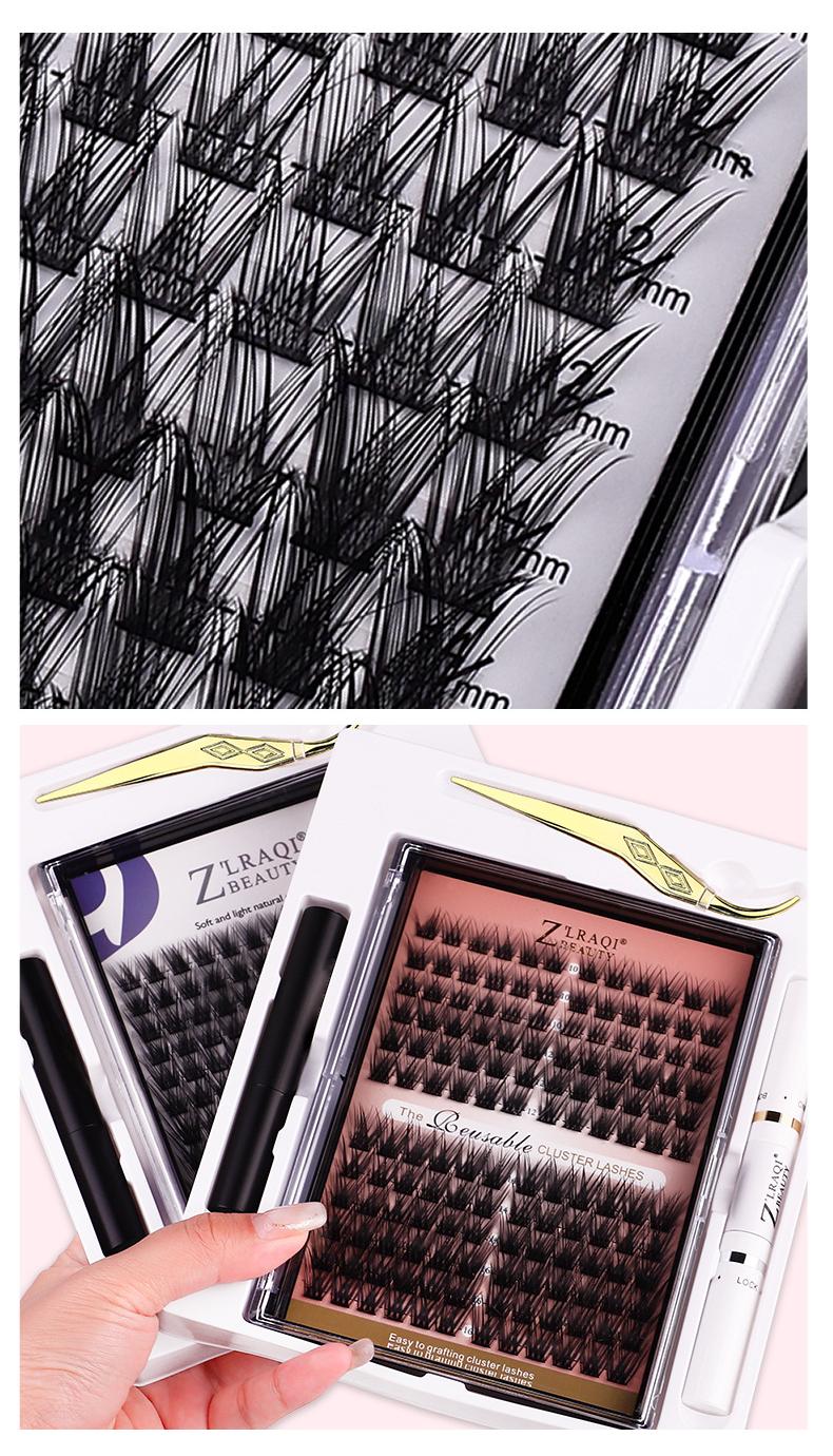 144 Hot Melt Fleece Single Cluster Eyelash