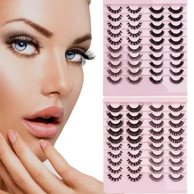 20 pairs of Russian curly false eyelashes 02