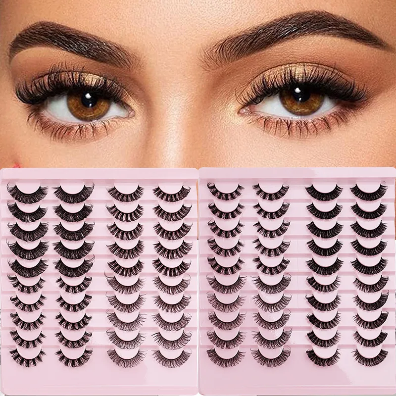 20 pairs of Russian curly false eyelashes