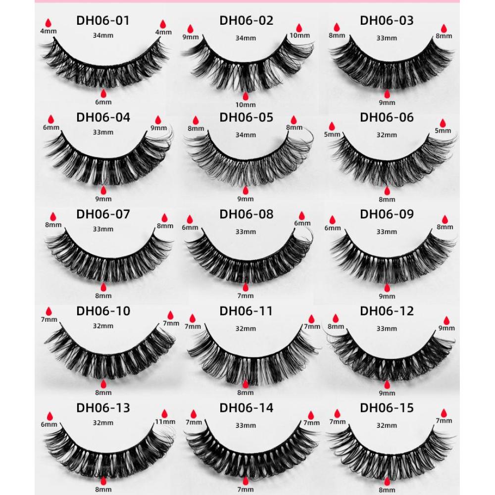 20 pairs of Russian curly false eyelashes