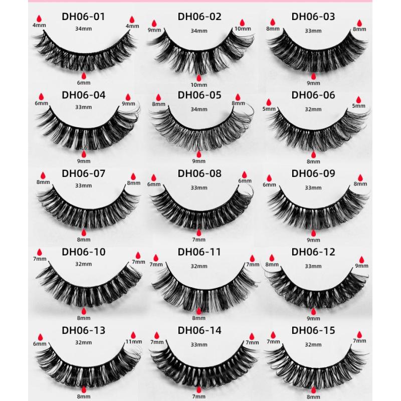20 pairs of Russian curly false eyelashes