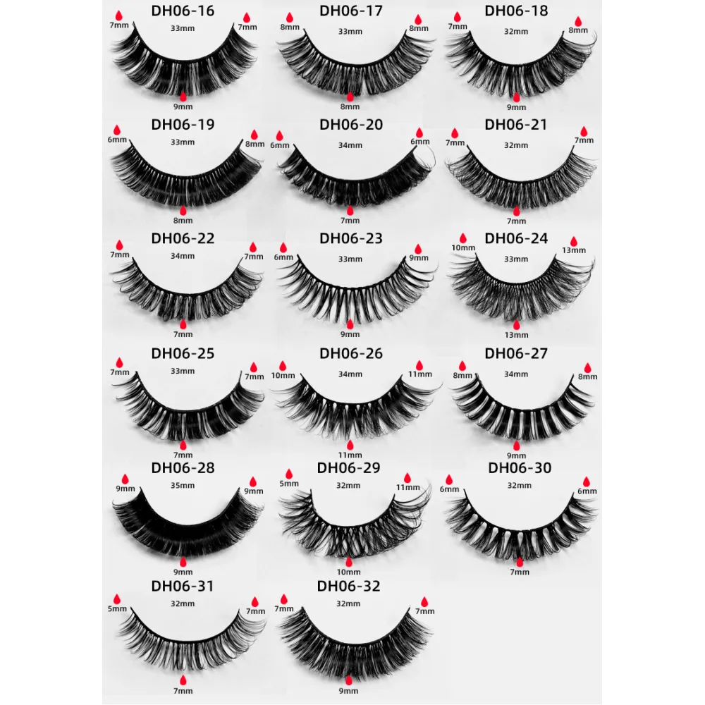 20 pairs of Russian curly false eyelashes