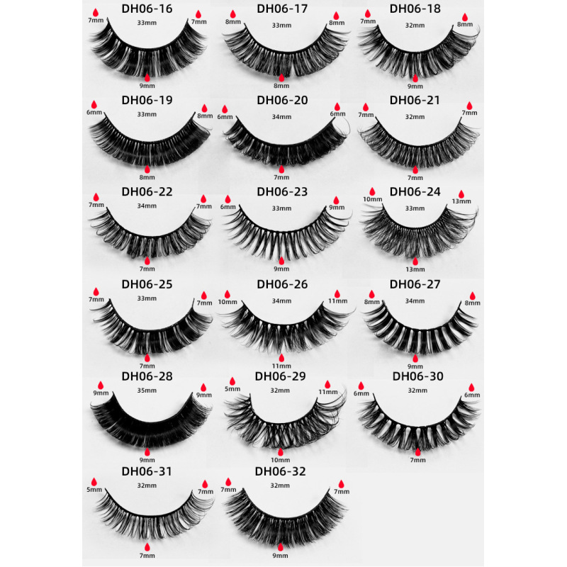 20 pairs of Russian curly false eyelashes
