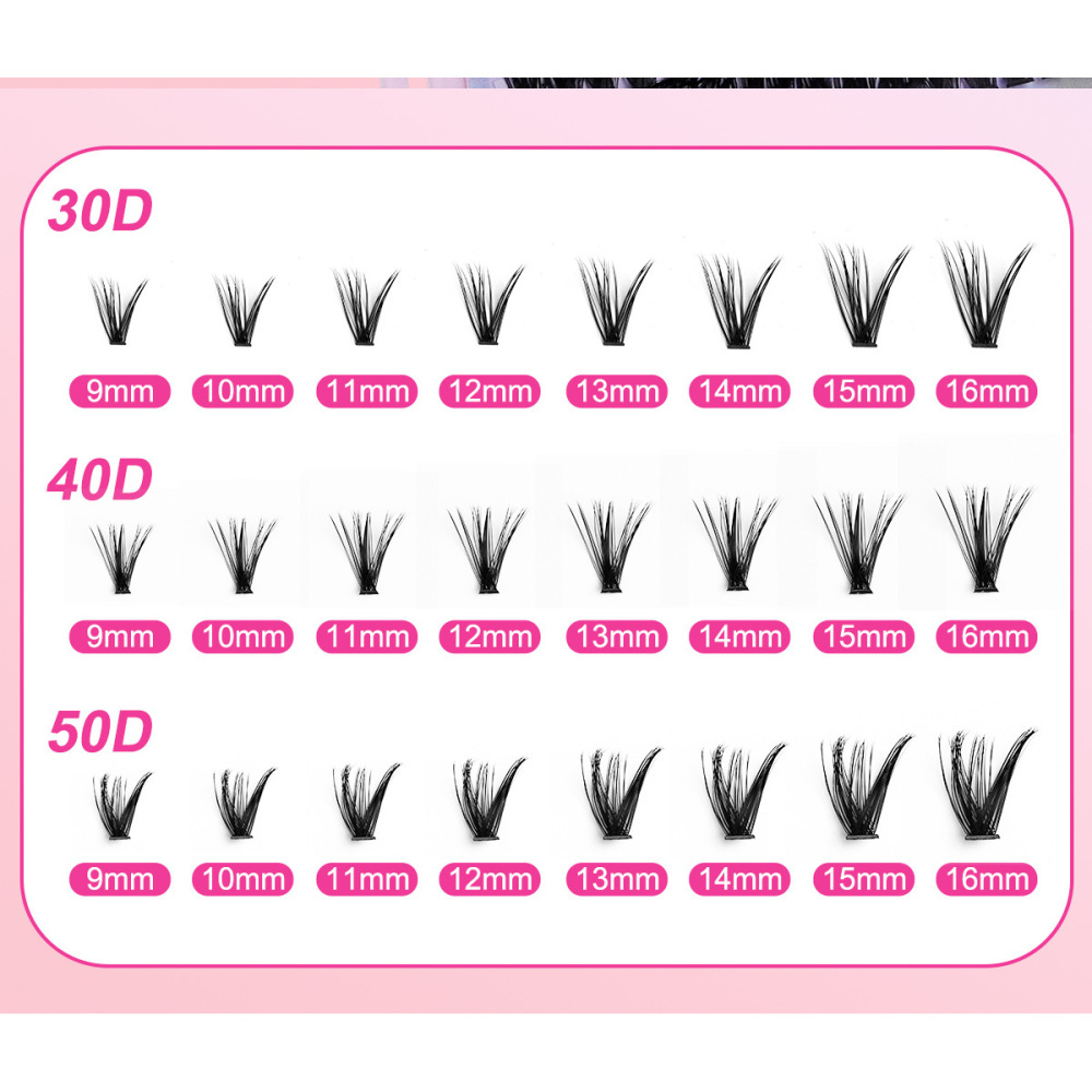 640 clusters of DIY hair 30D40D naturally dense