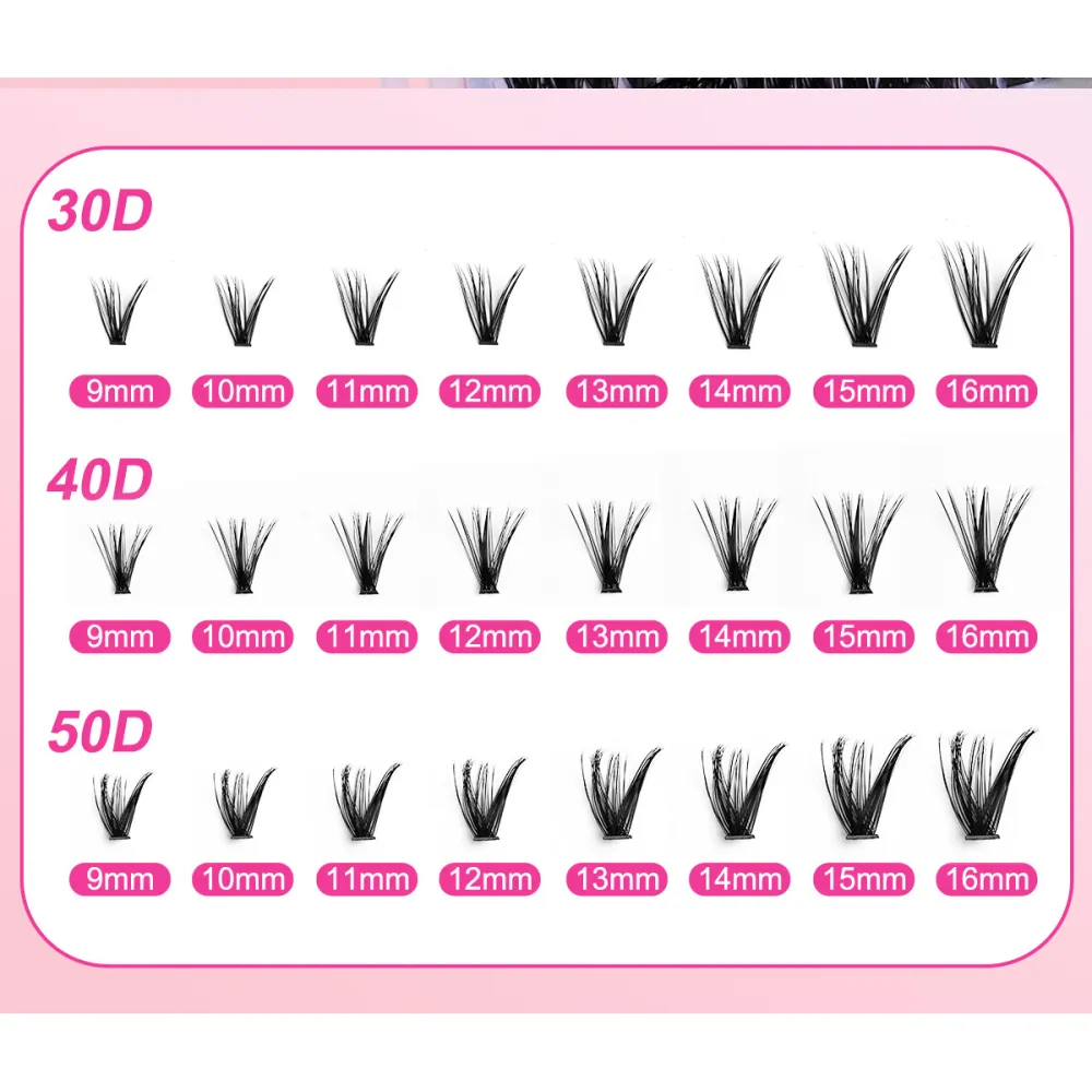 640 clusters of DIY hair 30D40D naturally dense
