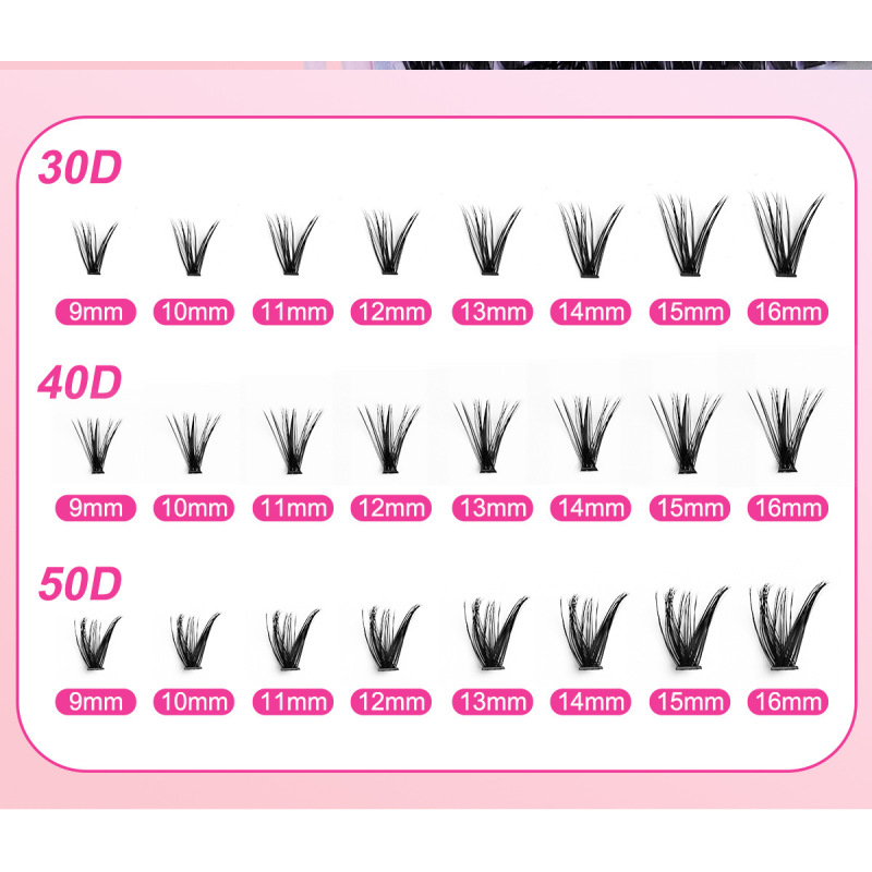 640 clusters of DIY hair 30D40D naturally dense