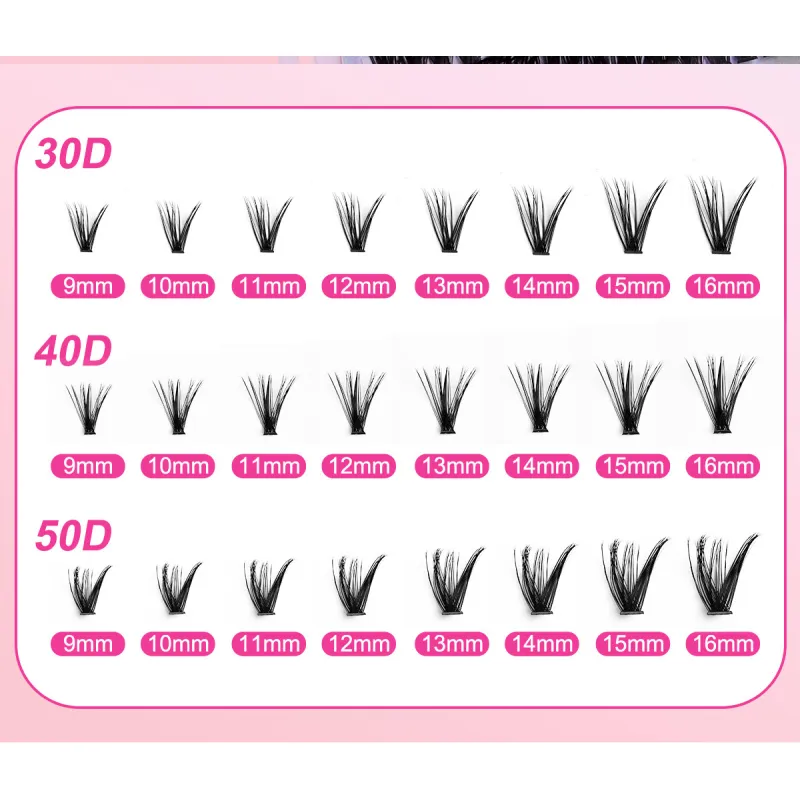 640 clusters of DIY hair 30D40D naturally dense