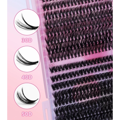 640 clusters of DIY hair 30D40D naturally dense 02