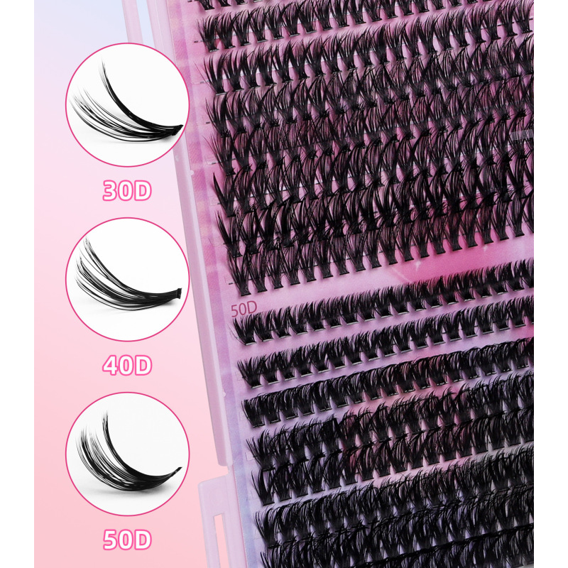 640 clusters of DIY hair 30D40D naturally dense