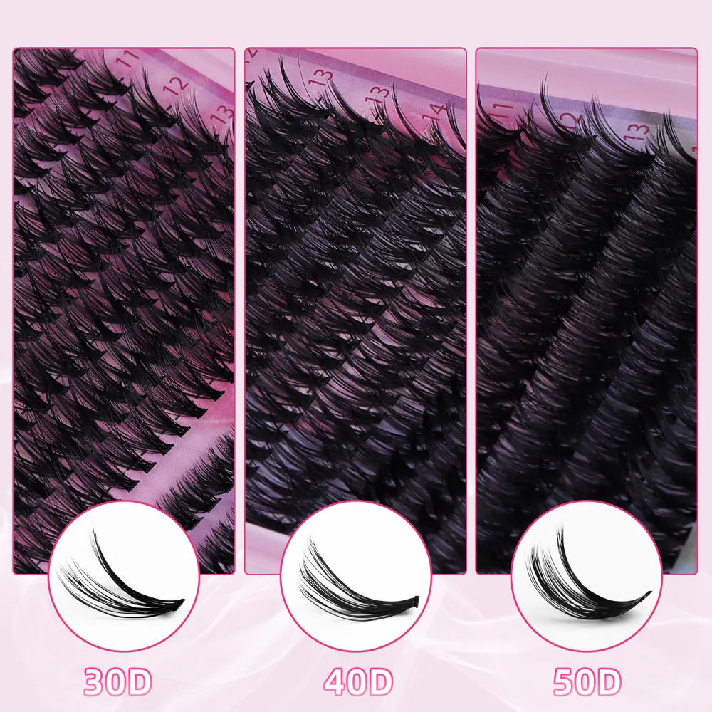 640 clusters of DIY hair 30D40D naturally dense