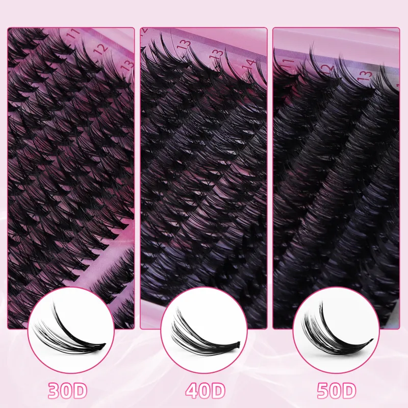 640 clusters of DIY hair 30D40D naturally dense