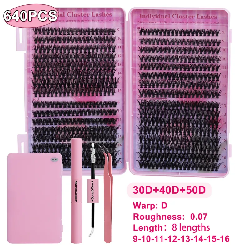 640 clusters of DIY hair 30D40D naturally dense