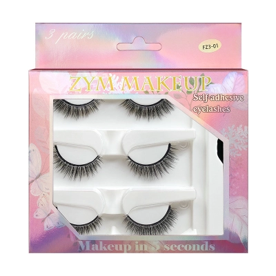 Adhesive free one touch self-adhesive false eyelashes 01