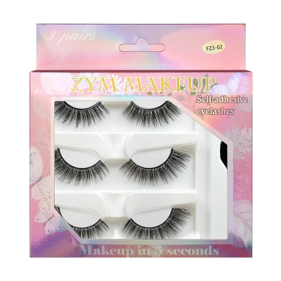 Adhesive free one touch self-adhesive false eyelashes 02