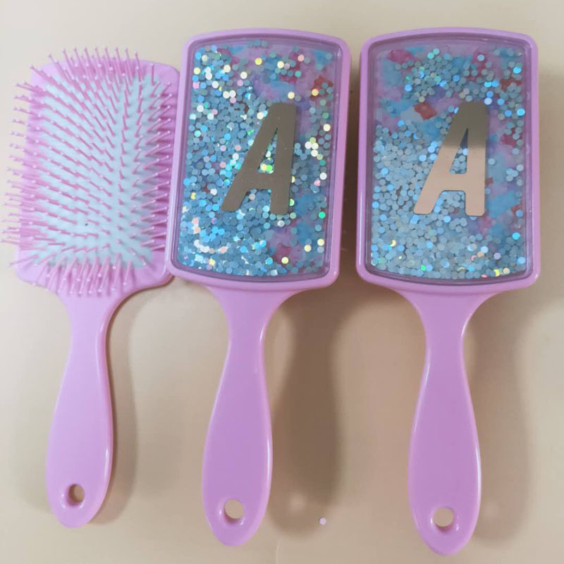 Cartoon air cushion comb glitter powder