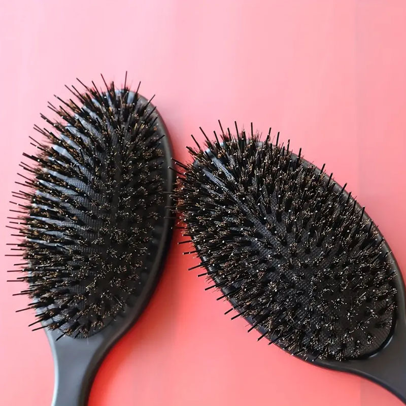 Circular head massage, large board combing, pig mane hair