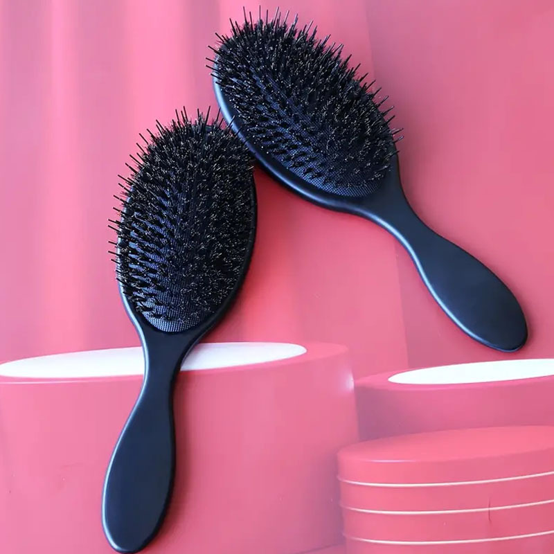 Circular head massage, large board combing, pig mane hair