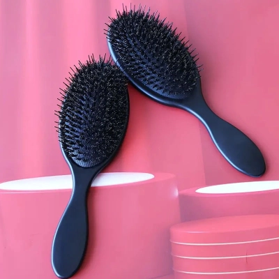 Circular head massage, large board combing, pig mane hair 01