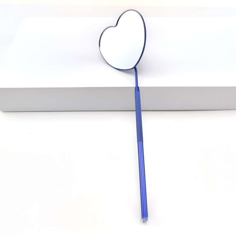 Eyelash grafting heart-shaped examination mirror