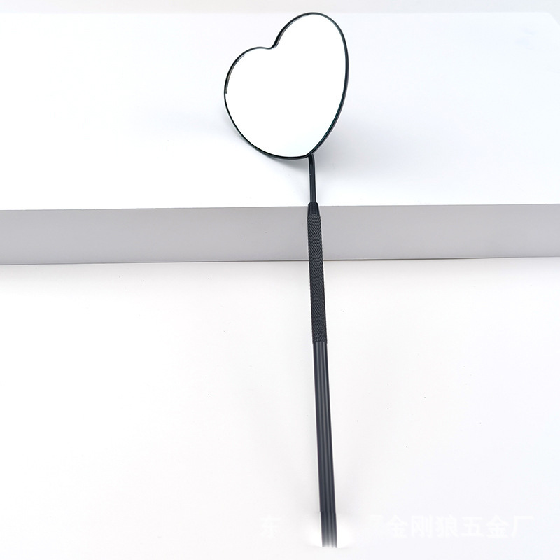 Eyelash grafting heart-shaped examination mirror